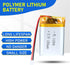 112840 3.7V Lipo Battery 1300mAh 112840 Rechargeable Lithium Polymer Battery Pack with JST PH2.0mm Connector for Electronic Device...
