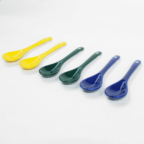 4.8” Ceramic Spoon Small Coffee Spoon Stir-stirring Spoon Asian Ceramic Spoons for Coffee Tea Yogurt Sauce Sugar Salt and Desserts Demitasse Espre...