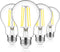 MAXvolador 60W Equivalent E26 LED Filament Light Bulbs, 850LM Daylight White 5000K LED Edison Bulb, Non-Dimmable 6W A19 LED Bulb Medium Base, 4-Pa...