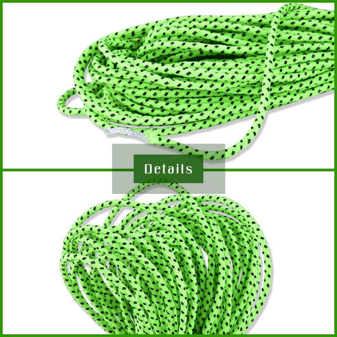 Tent Rope, Outdoor Camping High Strength Polyester Reflective Tent Guyline Rope Guy Line Cord Camping Tents and Accessories...
