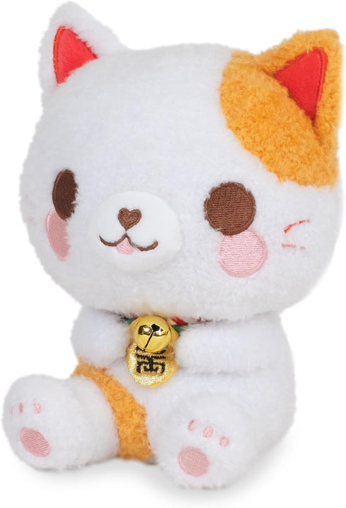 Cuddle Barn PlushGoals - Mina The Maneki Neko Soft Kawaii Cute Cat Plush Toy, 6 inches...