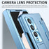 Miimall Compatible Samsung Galaxy Z Fold 5 Case, Z Fold 5 Case with Upgraded Hinge Protection+ Camera Lens Film + Front Screen Protector + Luxury ...