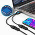 USB Splitter Adapter, USB Male to Dual USB Female Cable, Data Charger Double USB Port Extender, Y Splitter Hub Power Cord Extension...