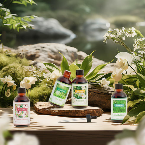 SALKING Gardenia Essential Oil, 120ml (4 Fl Oz) Premium Fragrance Oils for Diffuser, Candle Scents for Candle Making, Soap Making Supplies, Diffus...