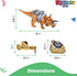 Dazmers Robotic Large Dinosaur Toys for Boys - Light & Sound Effect - Interactive Walking Dinosaur with Dump Truck and Recycling Bin Accessory - 3...