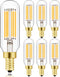 Leools E12 LED Bulb Dimmable 6W Equal 60 watt Light Bulb Soft White 3000K T6 T25 E12 Candelabra Bulb 60 watt for Chandeliers,Ceiling Fan,Pendant,W...