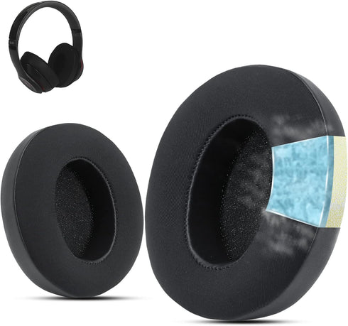 Krone Kalpasmos Cooling-Gel Earpad Replacement for Beats Studio 2 & 3 Wireless/Wired Headphone, Instant-Chill Ear Cushion Premium Memory Foam with...