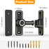 Sliding Barn Door Lock Hardware, 90 Degree Locks for Barn Doors, Flip Gate Latches for Barn, Garden, Bathroom, Outdoor, Garage, Window (Luminous B...