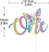 Butterfly One 1st Cake Topper, Butterfly First Birthday Cake Decor, Cute Baby Shower Party Decorations, Happy Birthday Theme Rainbow Glitter Suppl...