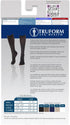 Truform Compression Socks, 15-20 mmHg, Women's Dress Socks, Knee High Over Calf Length, Black Cable Knit, Small...