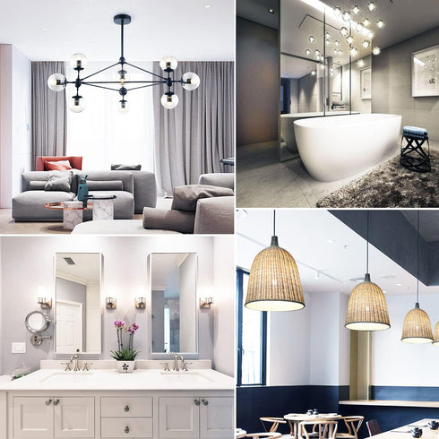 XININSUN Dimmable Half Chrome Light Bulb,6W (60W Eqv.), Anti Glare LED Light Bulbs,G25 Globe Light Bulbs,E26 G80 Silver Dipped Bulb for Bathroom, ...