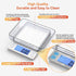 BOMATA 0.01g/1kg Upgraded Small Digital Scale, USB Rechargeable, with Larger Display and Hold,Tare Function, 9 Units, High Precision Digital Scale...