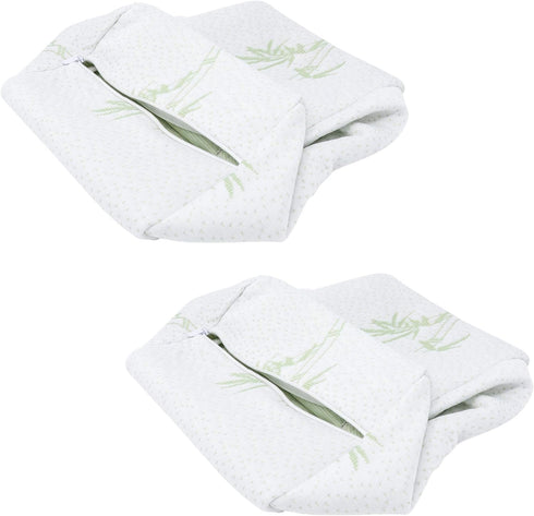 2-Pack Replacement Knee Pillow Covers - Washable Replacement Leg Pillowcase - Cooling Breathable Soft Leg Pillowcases - Replacement Covers for Kne...