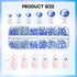 Makartt Blue Nail Rhinestones Flatback Rhinestones Multi-Size Round Crystal Glass Nail Charms Diamonds Nail Jewels Rhinestones for DIY Crafts Make...