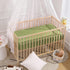 SiinvdaBZX Satin Mini Crib Sheets 38 x 24In, Silky Soft Mini Portable Crib Sheets Mattress Cover Portable Playard Sheets with 5In Deep Pocket, Gre...