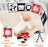FUNNYB&G Black and White Baby Toys - High Contrast Baby Sensory Book 0-3 Months for Newborns Brain Development Tummy Time Mirror Toys Infant Monte...