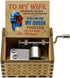 Music Box Gift for Wife - Valentine Anniversary Christmas Birthday Gift to Wife Women from Husband Hand Crank Musical Box Play You are My Sunshine...