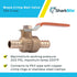 SharkBite 1/2 Inch Crimp Ball Valve, Brass Plumbing Fitting, PEX Pipe, PE-RT, 22461LFA...