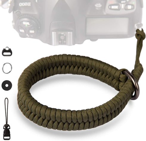 Camera Wrist Strap,1Pack Adjustable Nylon Camera Hand Strap,for GoPro,DSLR,Fuji,Canon and Mirrorless Cameras Photographers Quick Release,Paracord ...