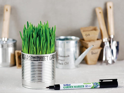 Garden Marker Pen, Pemanent Black Outdoor Marker, Water and UV Fade Resistant, For Marking on Plant Labels, 0.8mm Marker Tip...