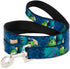 Buckle-Down Pet Leash - Monsters University Sulley & Mike Poses/Checkers Blue - 6 Feet Long - 1.5" Wide...