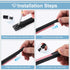 Silicone Windshield Wiper Blades Refills (Pack of 2), Adjustable Automotive Rubber Frameless Window Boneless Insert Wiper Blade Refill Universal f...