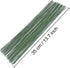 Cinvo Stem Wire - 100 Counts Floral Paper Wrapped Wire, 14 Inch, 22 Gauge, Dark Green...
