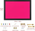 Pink Bulletin Boards Cork Board with Felt, 15"x11" Small Display Pin Board Vision Board for Walls, Jewelry, Notes, Collection, Photos, Office, Woo...