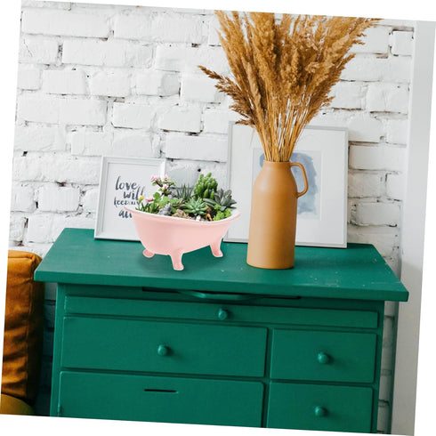 Succulent Flower Pot Planters for Indoor Plants Dresser Decor Bathtub Planter Planting Container Clawfoot Tub Planter Desktop Flower Pot Plant Pot...