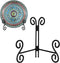 Plate Stand, 1 Pack 6 Inch Plate Holder for Display, Black Foldable Iron Table Easel for Picture Book Photo Frame Decorative Plate...
