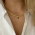 18K Gold Filled Vintage Choker Necklace Women Choker Necklace Waterproof Gold Gift for Women Necklace Jewelry Anti Tarnish Gemstone Zircon Necklac...