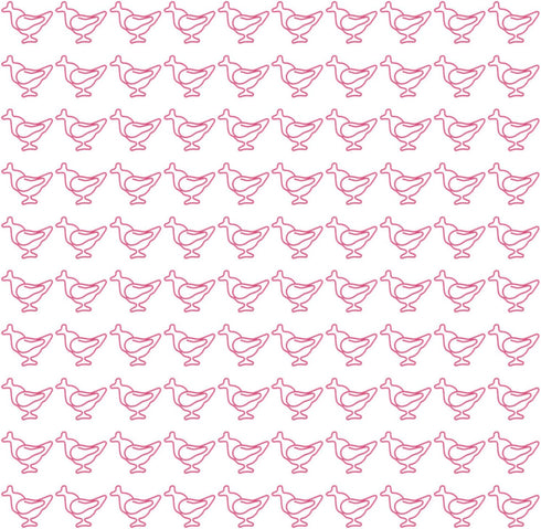 100pcs Chick Paper Clips Cute Animal Shaped Paper Clips Rustproof Iron Wire Clips in Transparent Box Versatile for Home School Office...