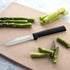 Rada Cutlery Regular Paring Knife (W201), 3.25" Stainless Steel Hollow Ground Blade, Made in USA, Black Handle, Pack of 2...