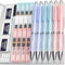 Nicpro 6PCS Pastel Mechanical Pencil Set 0.5 & 0.7 mm with 12 tubes HB Lead Refills, 3 Erasers, 9 Eraser Refills For School Writing, Drawing, Sket...