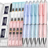 Nicpro 6PCS Pastel Mechanical Pencil Set 0.5 & 0.7 mm with 12 tubes HB Lead Refills, 3 Erasers, 9 Eraser Refills For School Writing, Drawing, Sket...