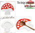 Mushroom Spoon Rest for Stove Top Cute Ceramic Spoon Holder for Kitchen Counter Utensil Rest Mushroom Kitchen Decor (Red)...