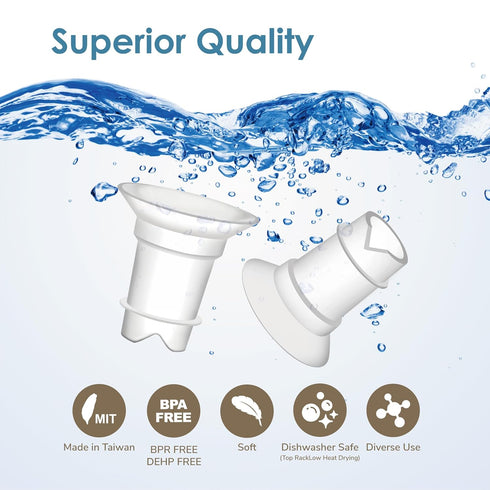 Maymom Flange Inserts 17 mm for Medela, Spectra 24 mm Shields/Flanges, Momcozy/Willow Wearable Cup. Compatible with Medela Freestyle, Harmony to R...