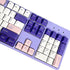 kutethy PBT Keycaps 5-Faced Dye-subbed Keycaps Set ANSI ISO Layout Compatible GK61 64 68 84 87 104 108 Mechanical Keyboards (Purple & White)...