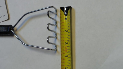 Stainless Steel Potato Masher & Ricer with Plastic Handle - 8 Inches Tall...
