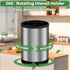 Kitchen Utensil Holder for Countertop, 360°Rotating Cooking Utensil Crocks?4 Compartment Stainless Steel Utensil Holder,6.7”Large Utensil Crock Sp...
