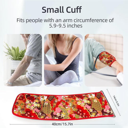 Small Blood Pressure Cuff 5.9''-9.5''(15-24CM) for Arm Circumference Replacement BP Cuff with 6 Connectors - Compatible with Upper Arm Blood Press...