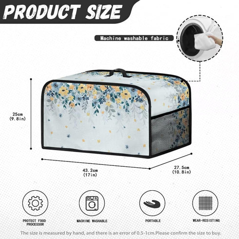 Petals Cover for Slow Cooker Stain Asistant Air Fryer Cover Pressure Cooker Cover Washable Portable for Family Gathering Potlck Easy to Clean...