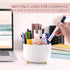 360°Rotating Makeup Organizer, 5 Slot Makeup Brush Holder, Spinning Cosmetic Organizer for Vanity, Bedroom(White)...