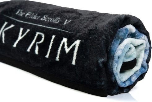 The Elder Scrolls Skyrim Video Game Fleece Throw Blanket | Skyrim Soft Blankets and Throws | Official The Elder Scrolls Skyrim Throw Blankets | Me...