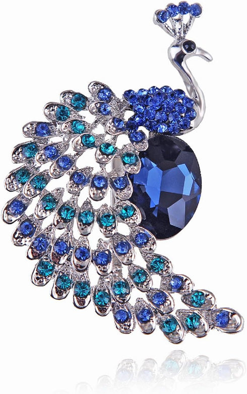 Peacock Rhinestone Brooch, Jewelry Gift for Women, Girls, Ladies, Exquisite Packaging...