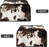 Brown Cow Print Slow Cooker Dust Cover with Side Mesh Pocket Dustproof Portable Slow Cooker Protcetor Compatible with 6, 7 or 8 Quart Crock Pots K...