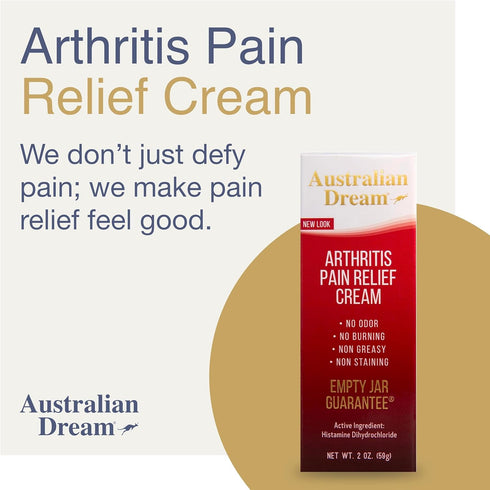 Australian Dream Arthritis Pain Relief Cream - Soothing, Non-Greasy Pain Relief Cream - Powerful Topical Arthritis Pain Relief Good for Muscle Ach...