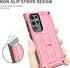 URBANITE Case for Samsung Galaxy S22 Ultra 5G, Military Grade Heavy Duty Shockproof Protective Cover, Built-in Kickstand (Pink)...