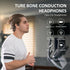 Bone Conduction Headphones, Open-Ear Wireless Bluetooth 5.3 Workout Headphones with Microphones, 20H Playtime, Waterproof Wireless Earphones for S...