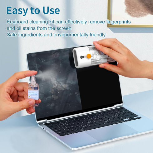 Keyboard Cleaner Laptop Cleaning Kit - 12 in 1 Computer Tech Cleaning Brush, Electronic Screen Cleaner with Multi-Function Cleaning Pen for MacBoo...